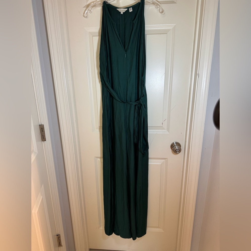 Ted Baker, Emerald Green,‎ Meriahh Halter Neck Wide Leg Jumpsuit, US size 6 - Picture 4 of 14